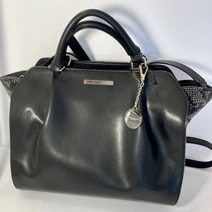 Donna Karan Black Leather Satchel Bag